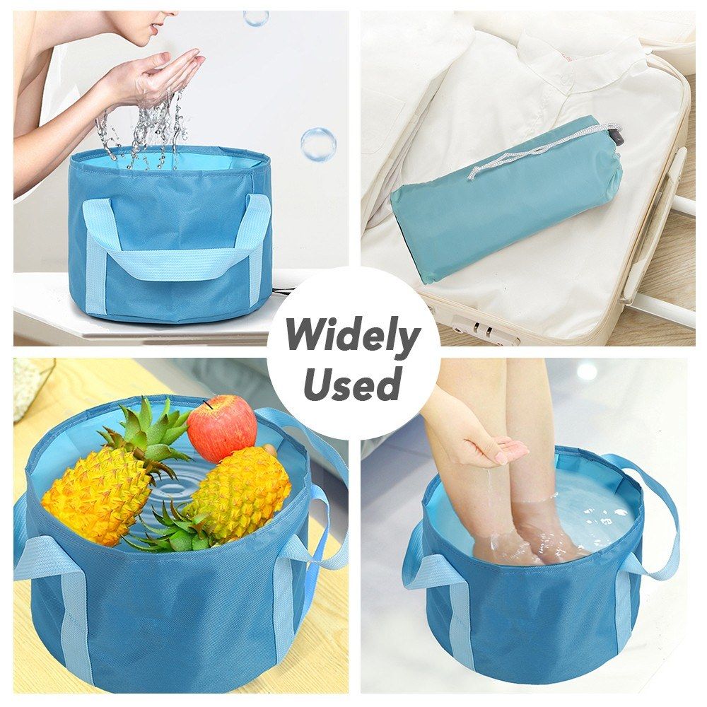 16L Collapsible Camping Bucket Portable Travel Folding Water