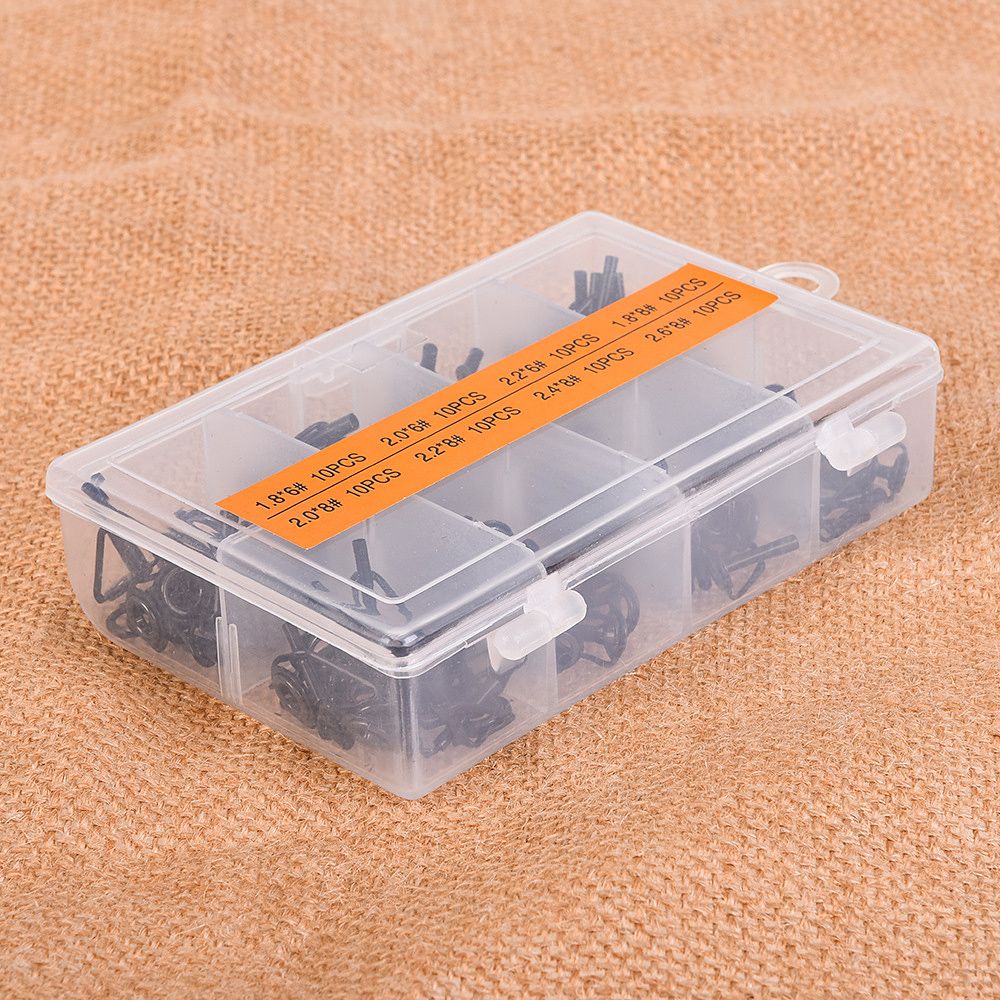 80Pcs/Box 8 Sizes Telescopic Fishing Rod Guide Tip Repair