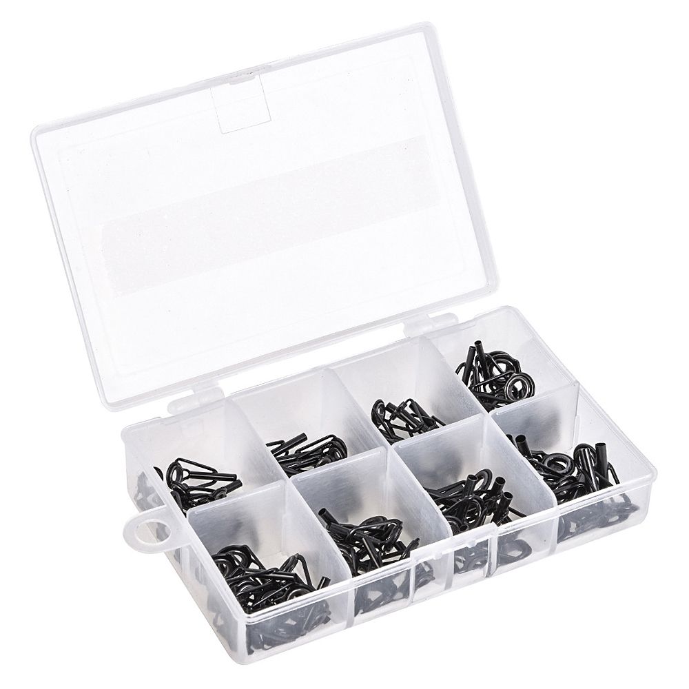 80Pcs/Box 8 Sizes Telescopic Fishing Rod Guide Tip Repair