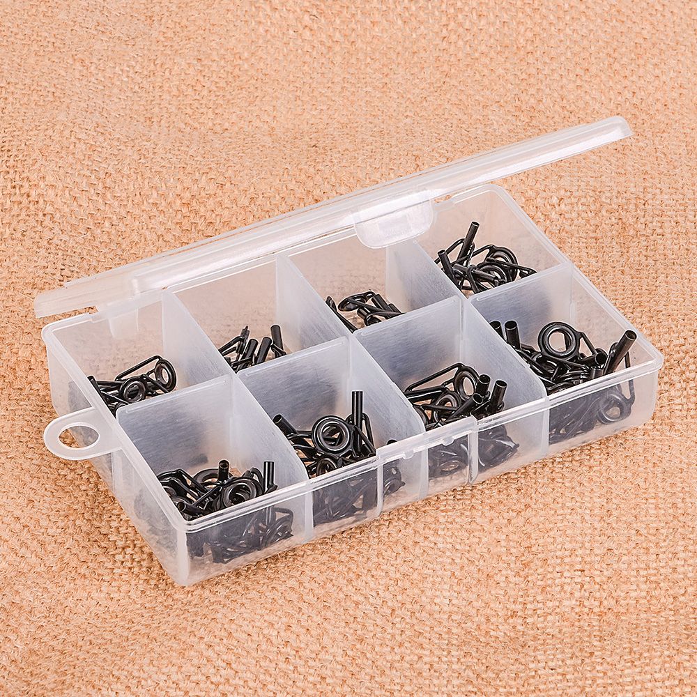 80Pcs/Box 8 Sizes Telescopic Fishing Rod Guide Tip Repair