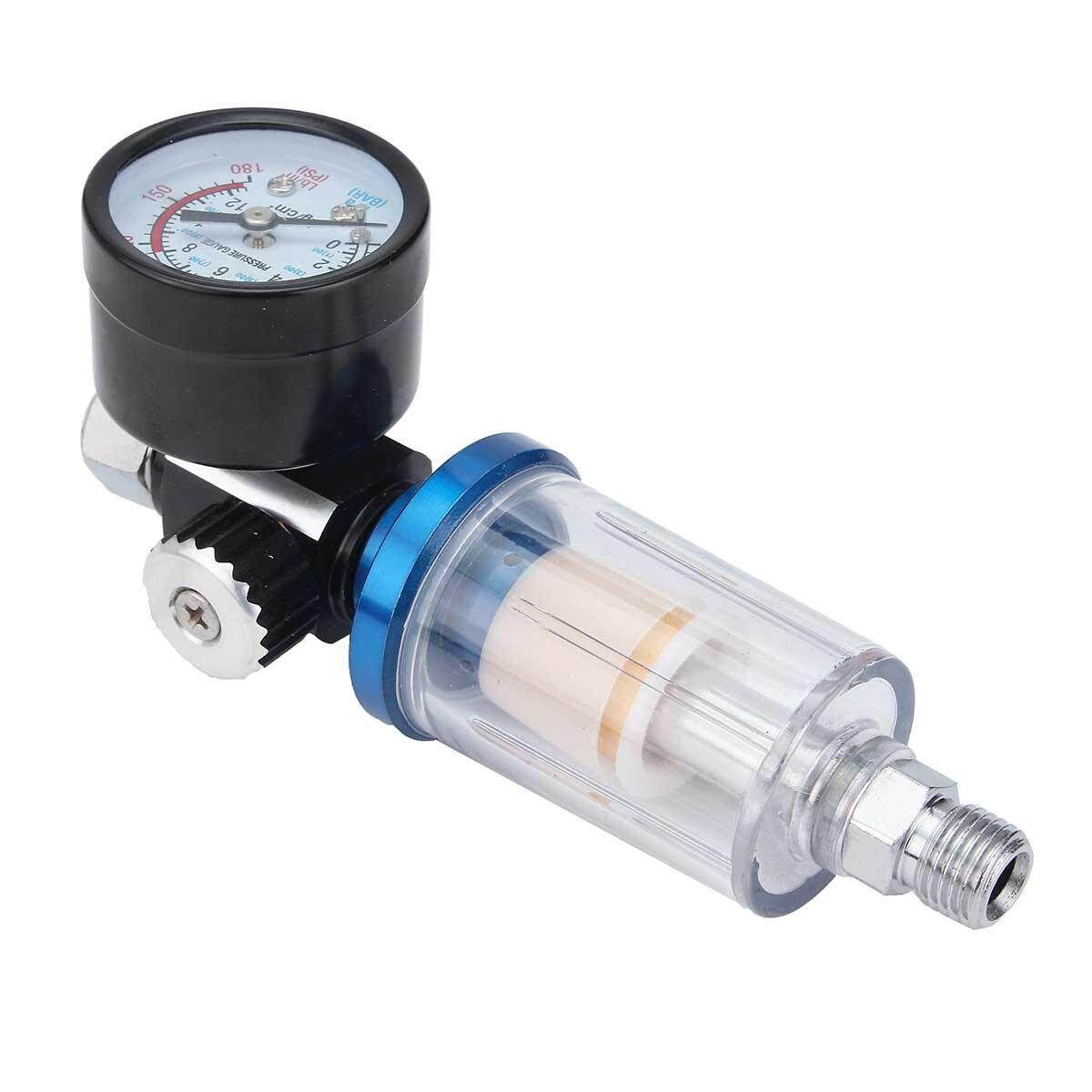 Spray Pneumatic Air Regulator + In-line Oil Water Trap Filter