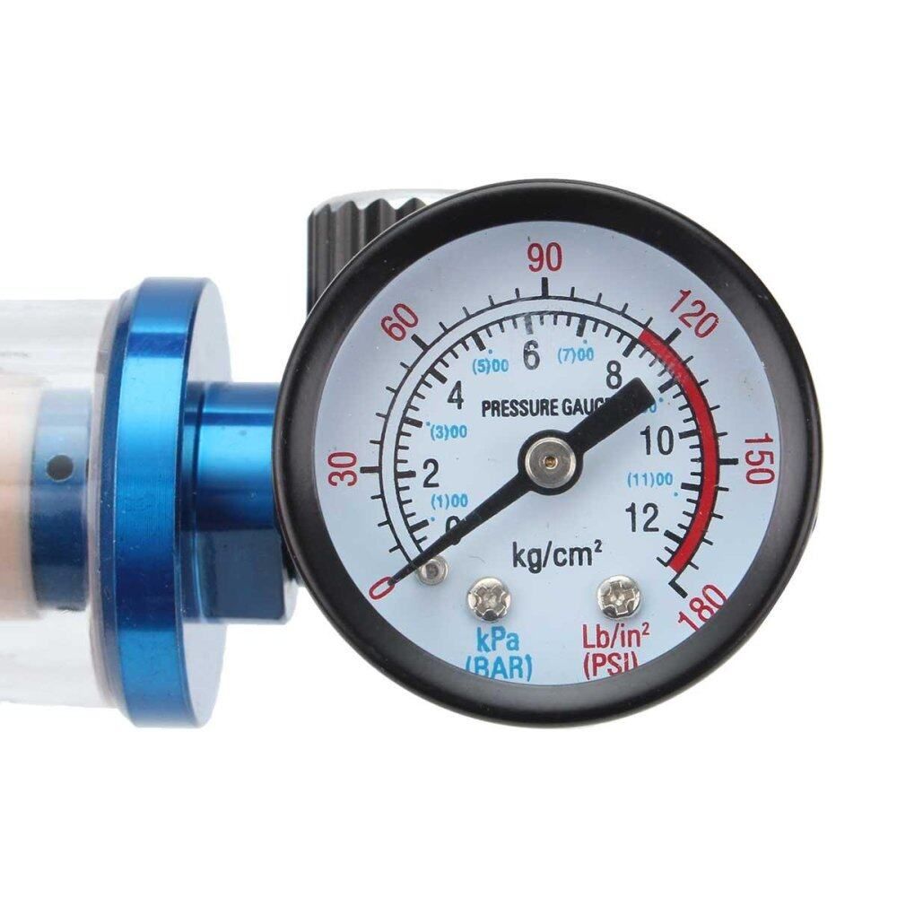 Spray Pneumatic Air Regulator + In-line Oil Water Trap Filter