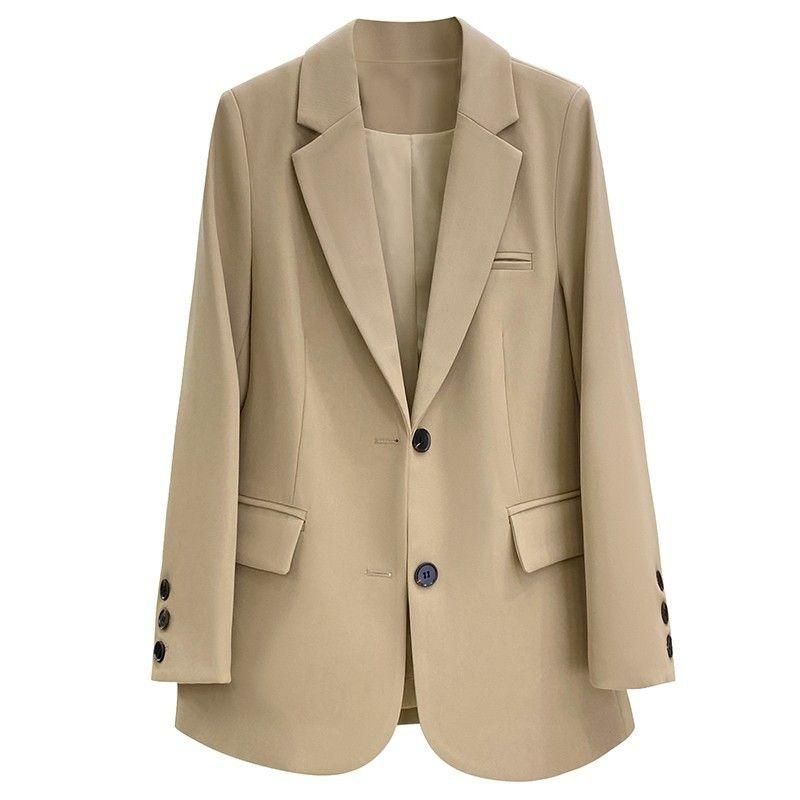 Pink Blazer Women's Autumn New Elegant British Style Niche Ladies High-End Suit Slim-Fit Casual Shirt