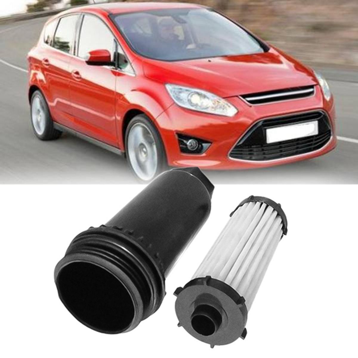 2Pcs Car Accessories Gearbox External Oil Filter 6DCT450