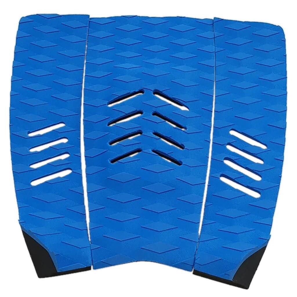 3pcs Surf Deck Traction Pads Premium EVA Grip Tail Pad Adhesive Surfing Accessories for Surfboard Skimboard Paddleboard