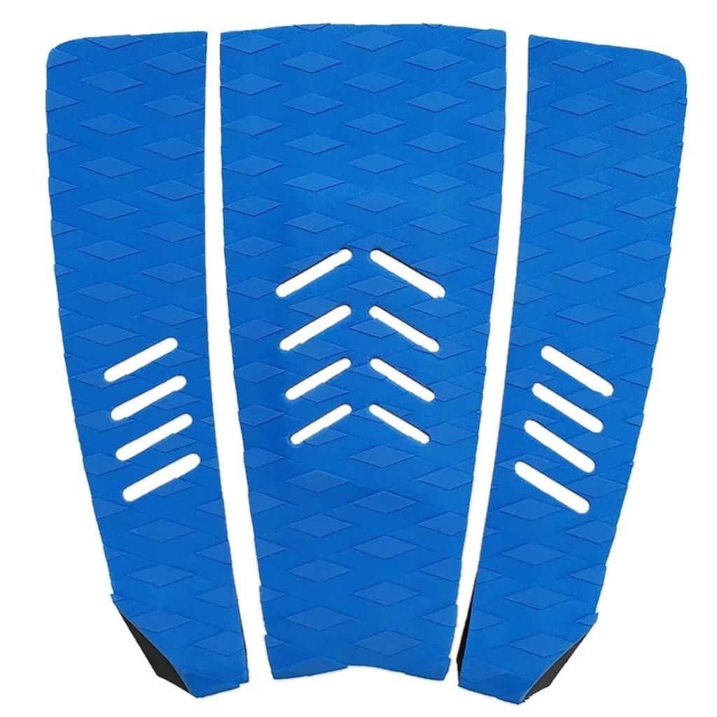 3pcs Surf Deck Traction Pads Premium EVA Grip Tail Pad Adhesive Surfing Accessories for Surfboard Skimboard Paddleboard