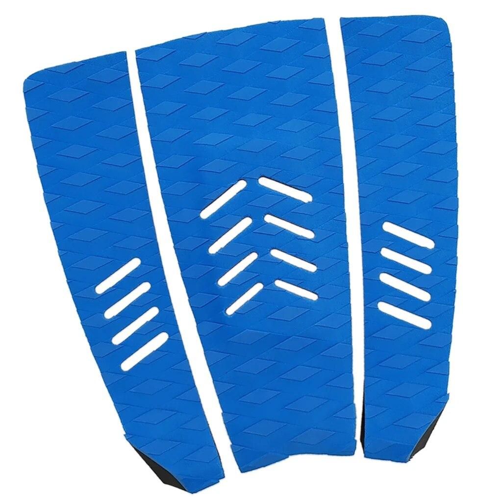 3pcs Surf Deck Traction Pads Premium EVA Grip Tail Pad Adhesive Surfing Accessories for Surfboard Skimboard Paddleboard