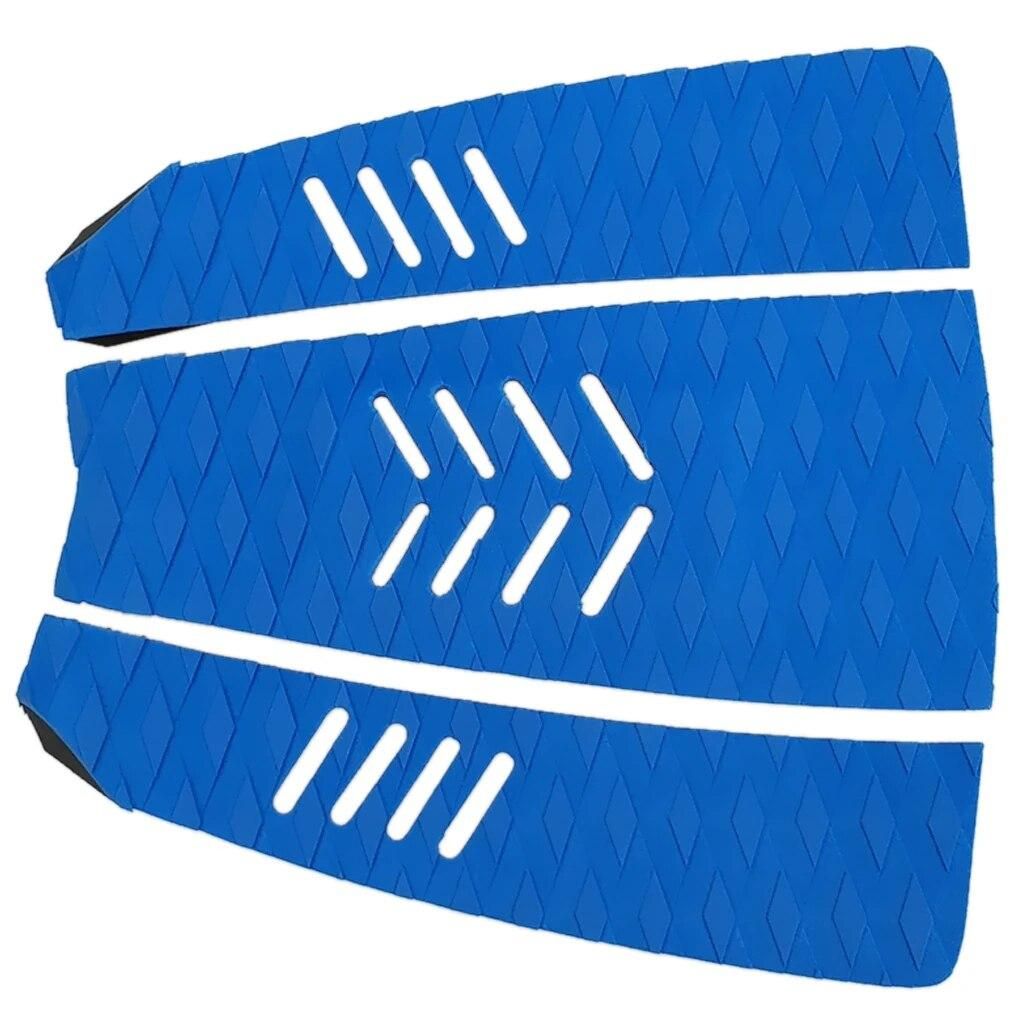 3pcs Surf Deck Traction Pads Premium EVA Grip Tail Pad Adhesive Surfing Accessories for Surfboard Skimboard Paddleboard