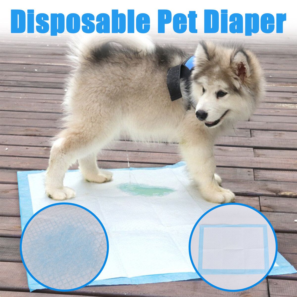 Disposable Pet Dog Diaper Puppy Cat Sanitary Physiological Nappy Pee Pad 3 Size XL(20Pcs)