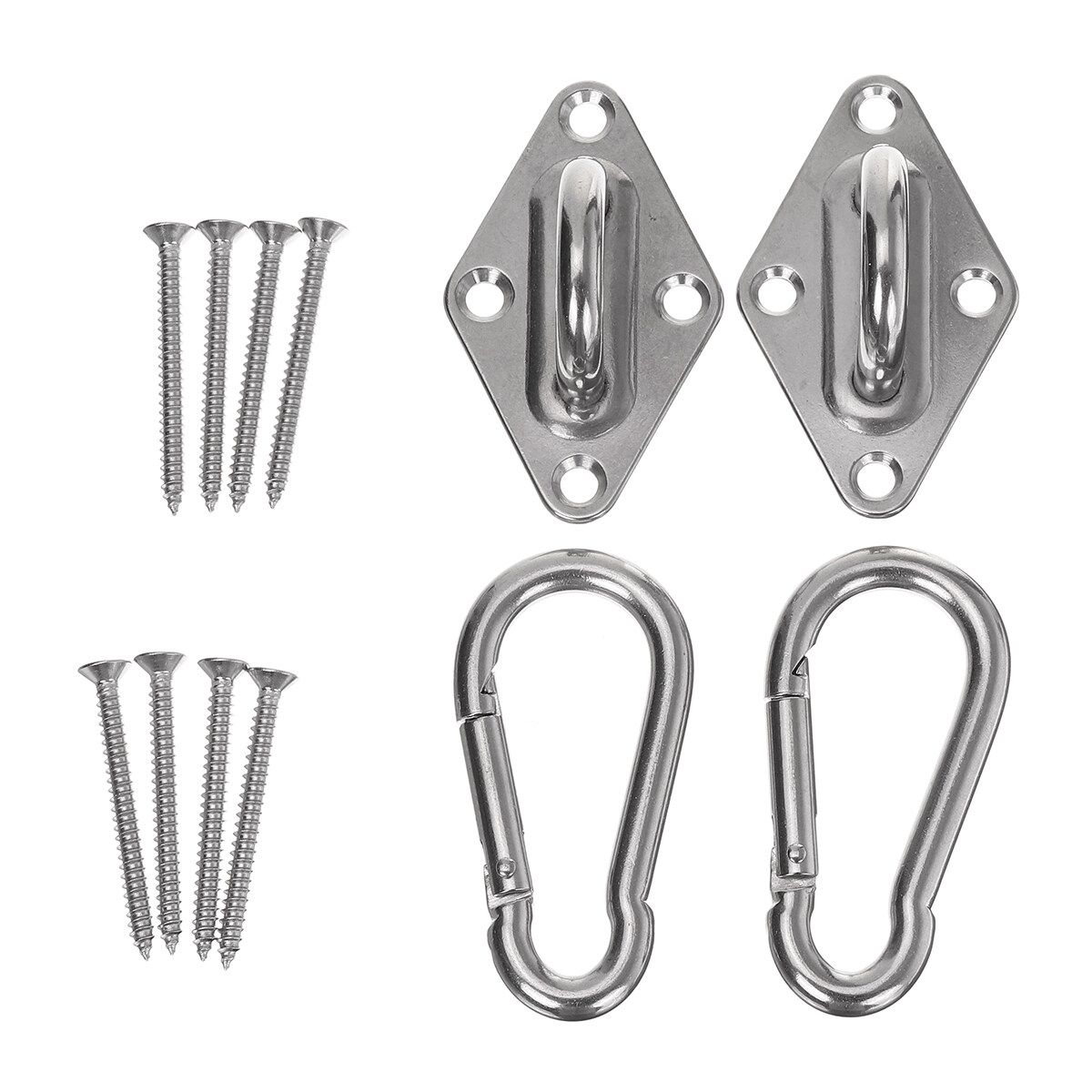 Stainless Steel Hammock Swing Hook Fixed Plate Hanging Chair Sandbag Buckles Tool Kit