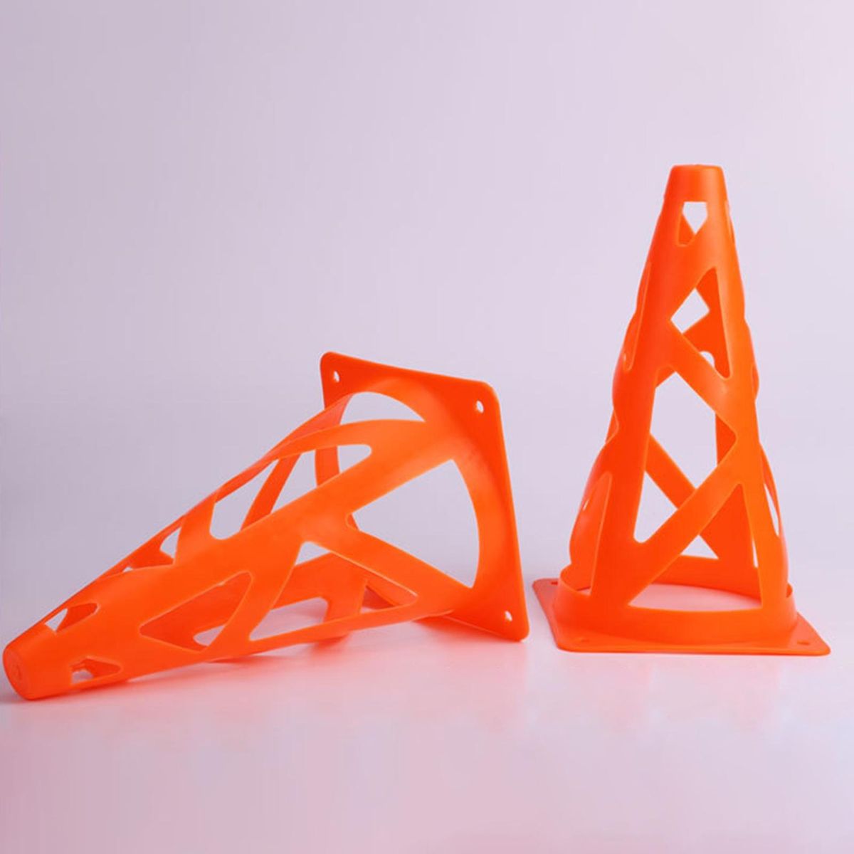Training Cone Smooth Edge 23cm Soccer Barrier Cone Orange