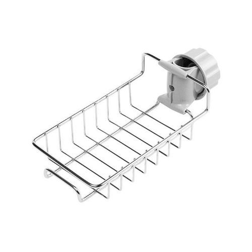 Stainless Steel Sink Faucet Sponge Holder Sink Organizer