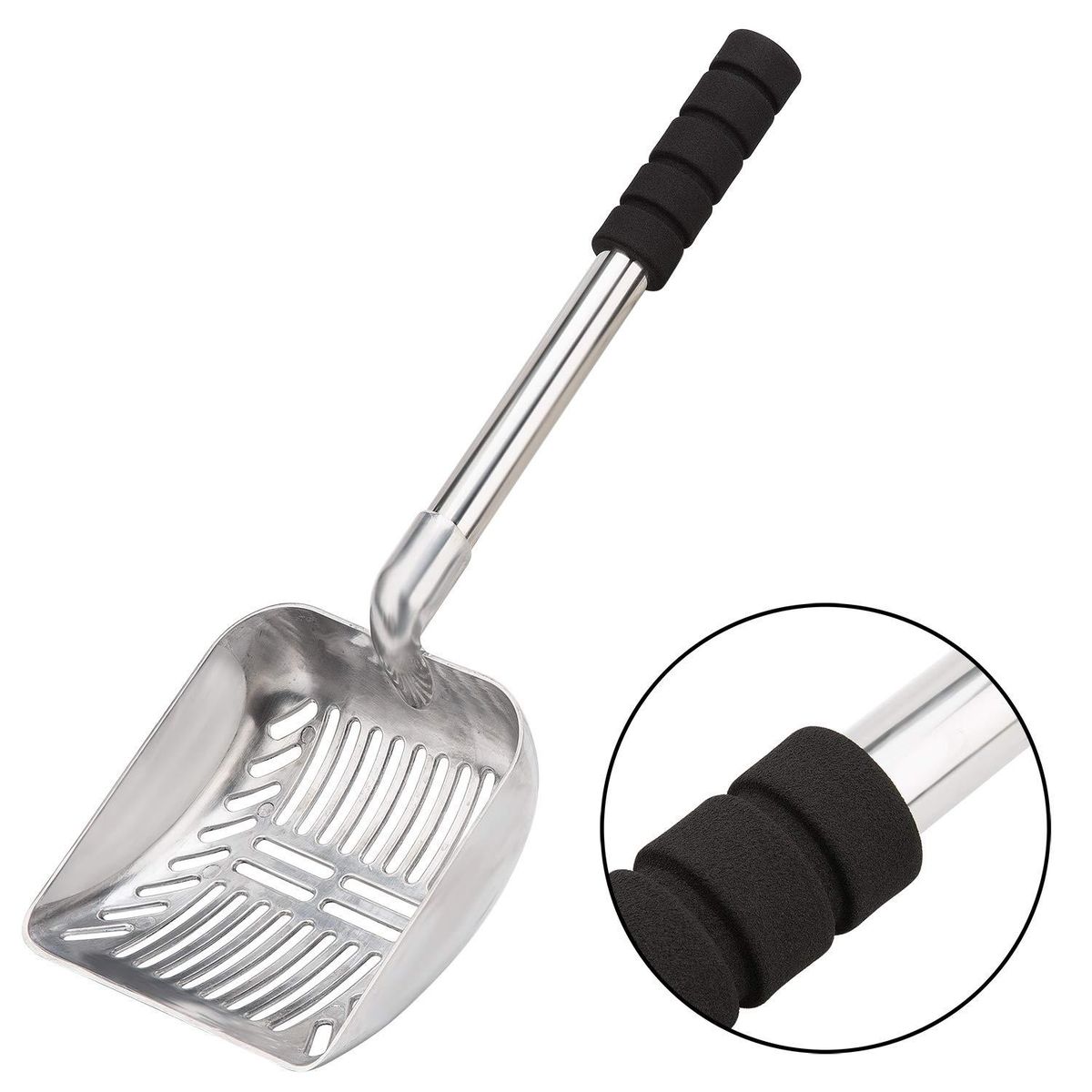 Metal Cat Litter Scoop With Deep Shovel And Long Handle