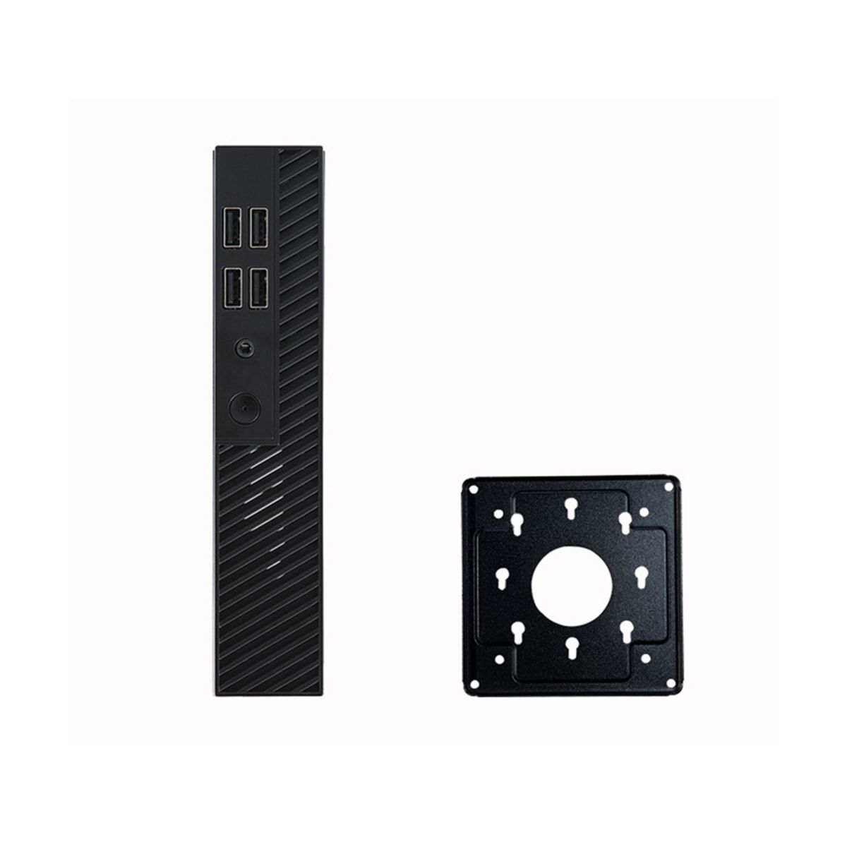DX01 Mini ITX Desktop Computer Chassis Thin Half Height Computer Chassis USB20 Computer Case with Wall Bracket