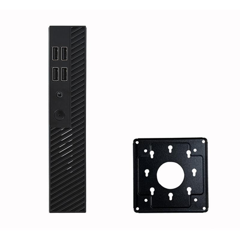 DX01 Mini ITX Desktop Computer Chassis Thin Half Height Computer Chassis USB20 Computer Case with Wall Bracket