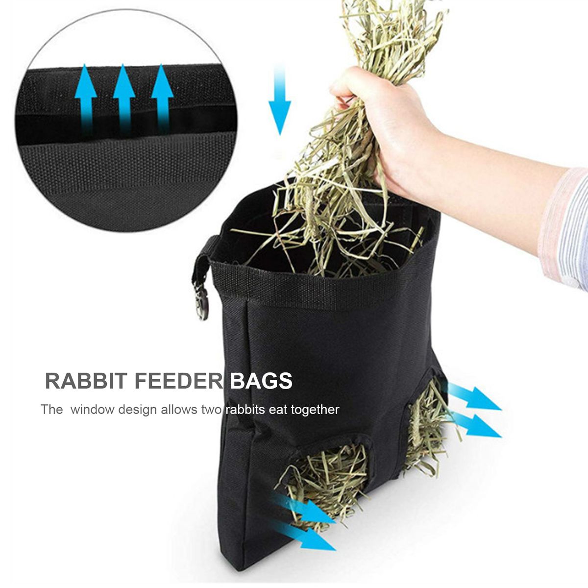 Rabbit Hay Feeder Bags Guinea Pigs Hay Bag Long Wear Feeder