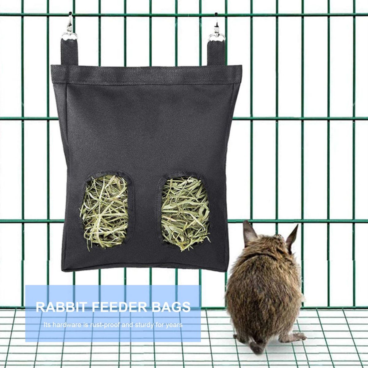 Rabbit Hay Feeder Bags Guinea Pigs Hay Bag Long Wear Feeder