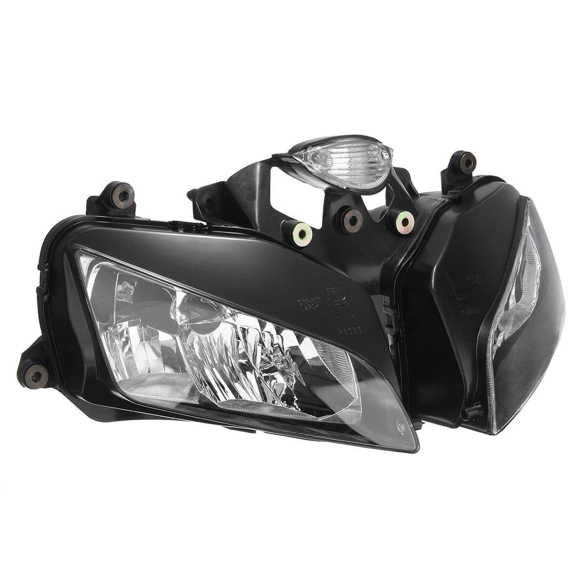 Pair Front Headlight Head Lamp Lens Assembly For Honda CBR600RR 2003-2006