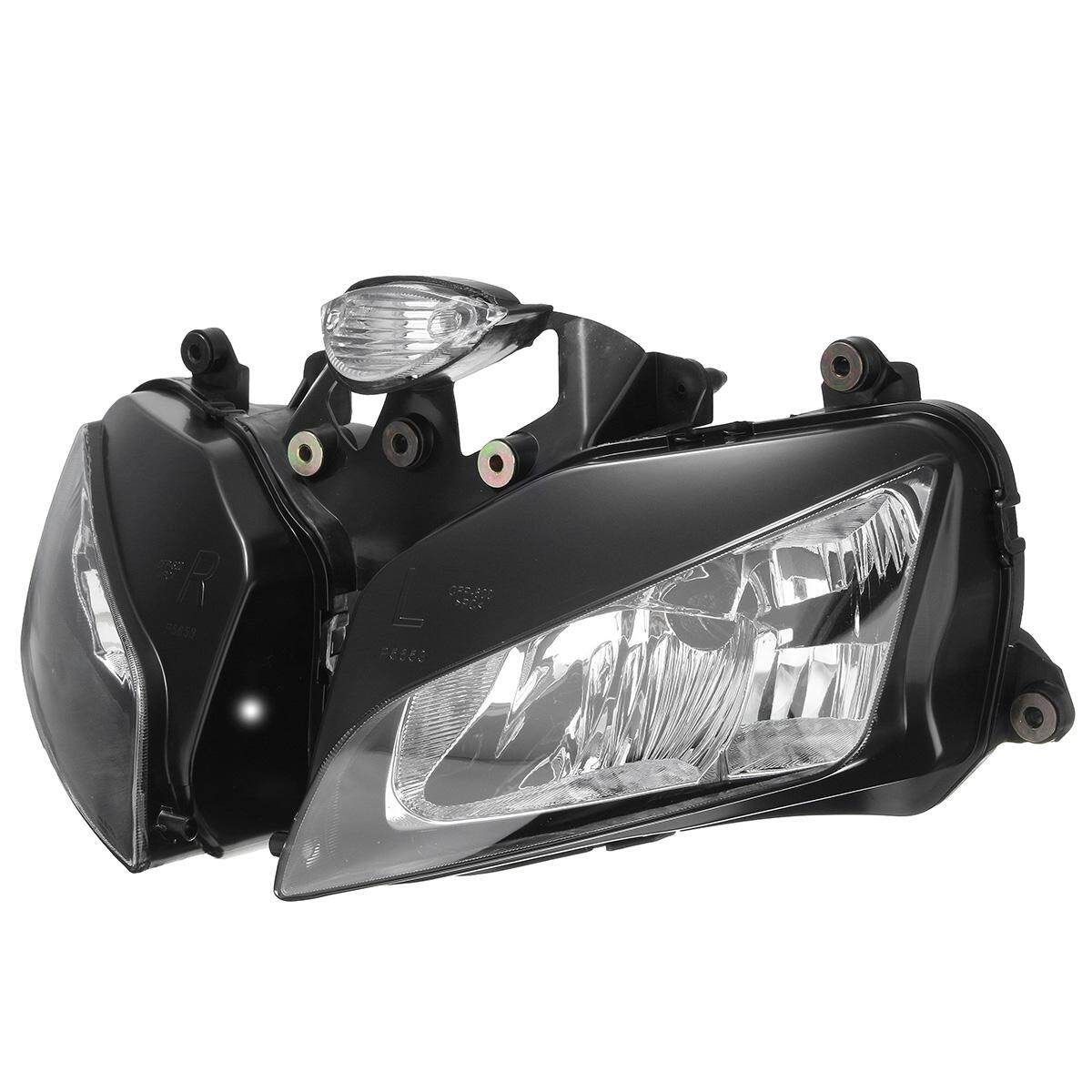 Pair Front Headlight Head Lamp Lens Assembly For Honda CBR600RR 2003-2006