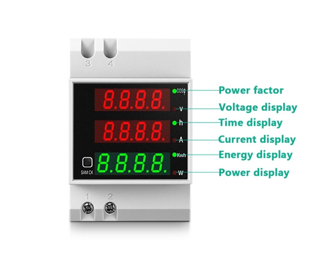 Energy Power Check Meter Ammeter KWh 100A 30KW