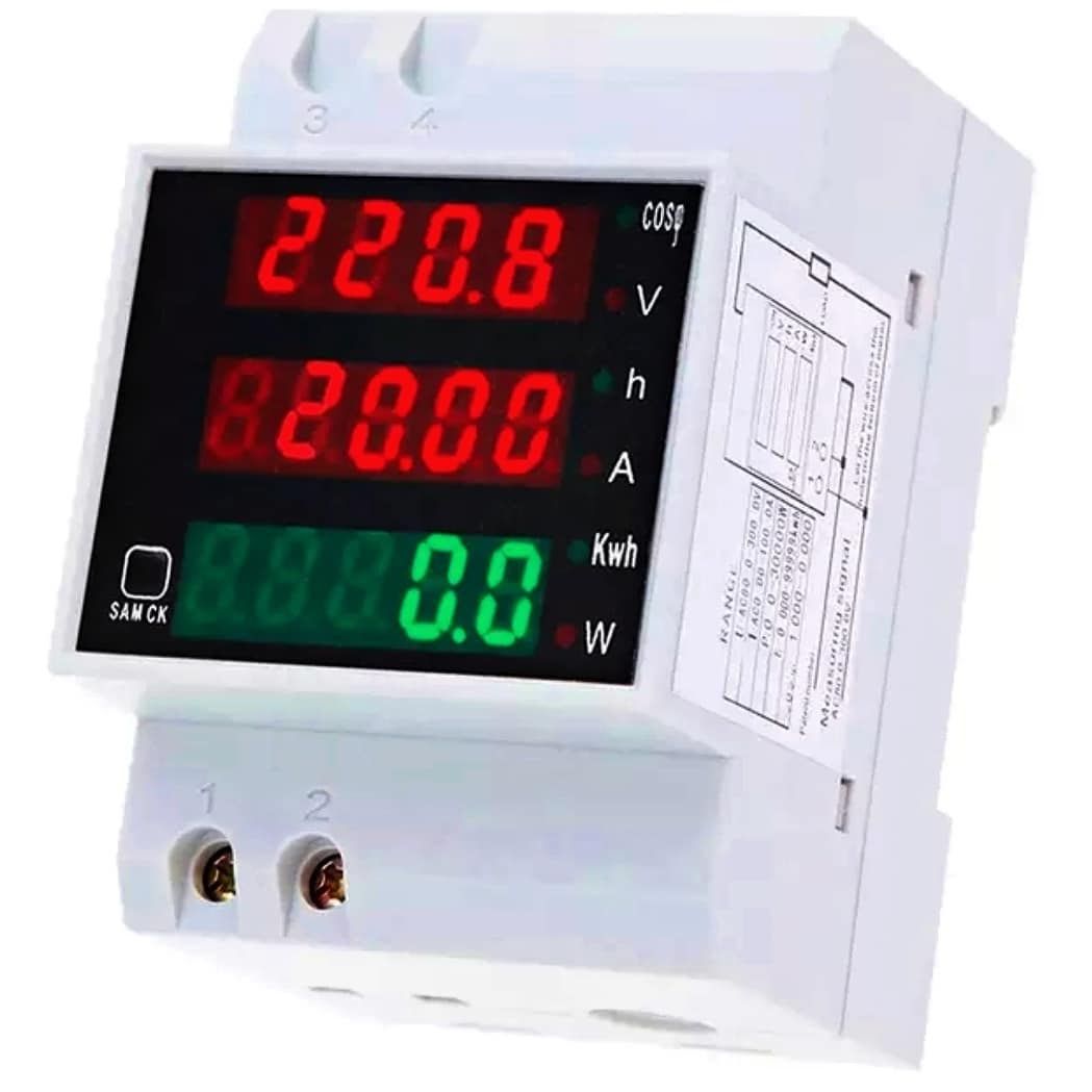 Energy Power Check Meter Ammeter KWh 100A 30KW