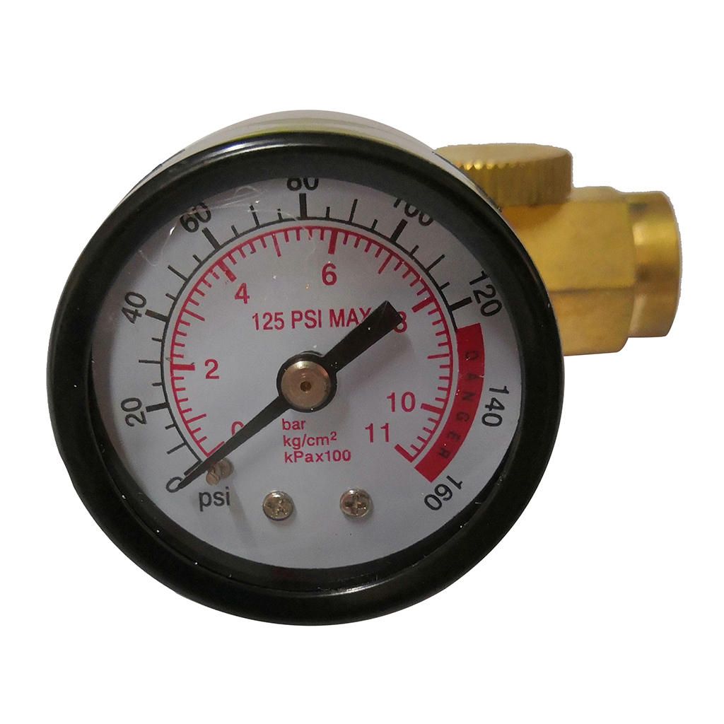 1/4inch Adjustable Mini Air Pressure Regulator Dial Gauge Sprayer Air