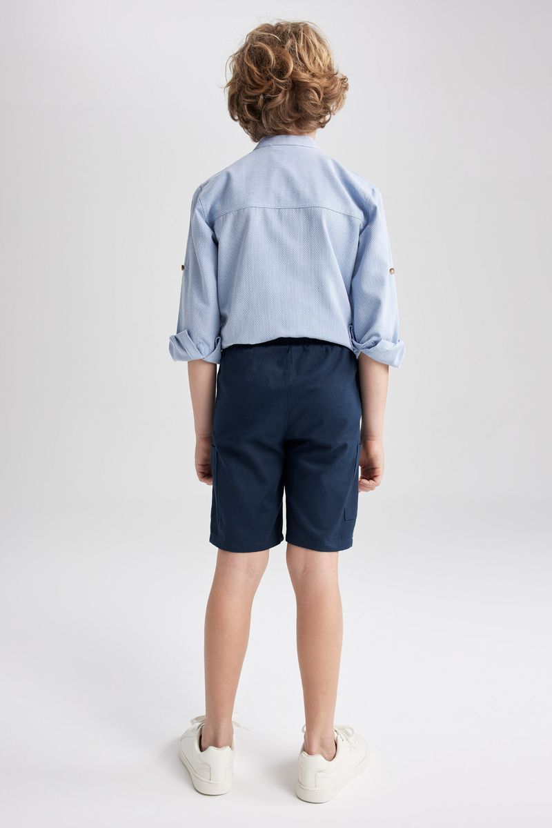 Boy Casual Regular Fit Woven Short - Navy