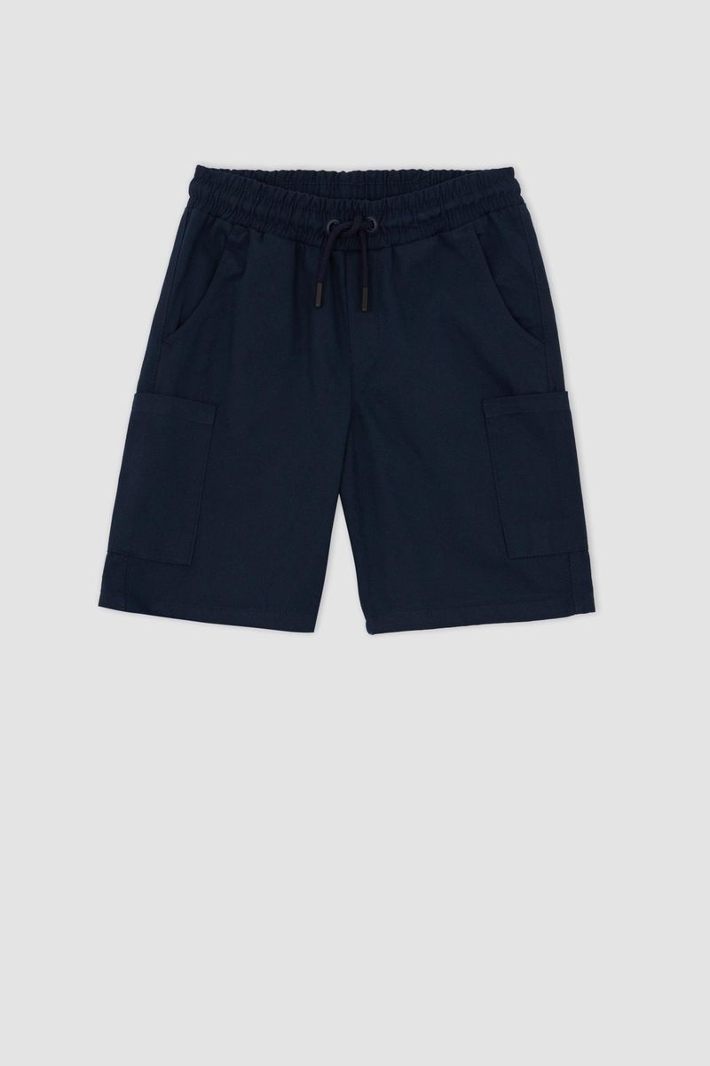 Boy Casual Regular Fit Woven Short - Navy