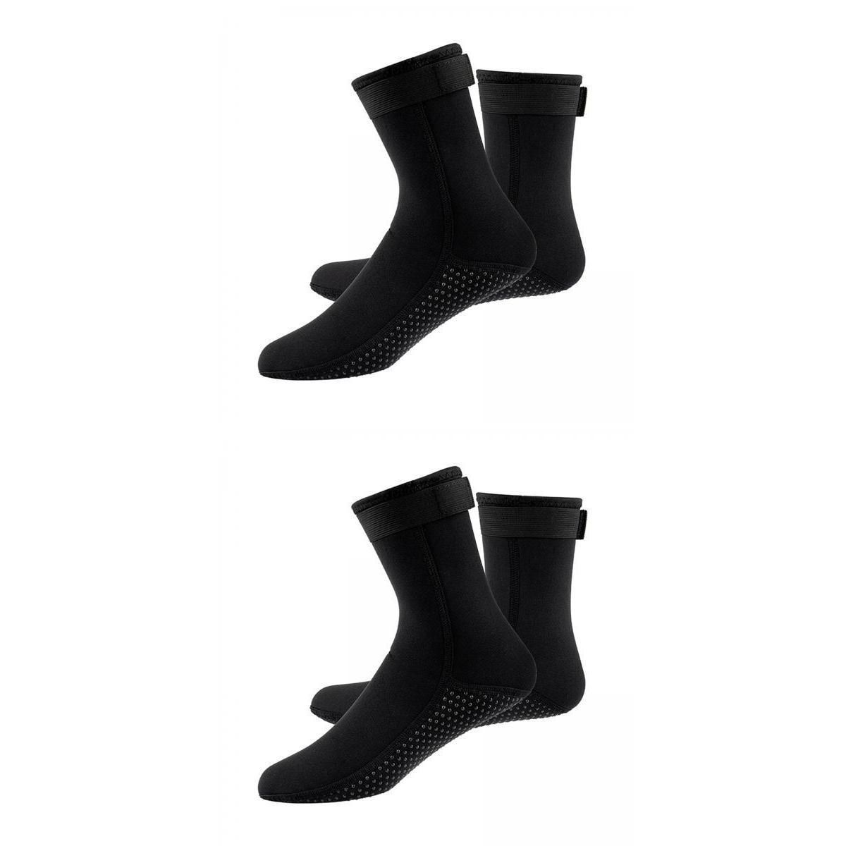 2 Pairs 3mm Neoprene Diving Boots Swimming Scuba Skiing