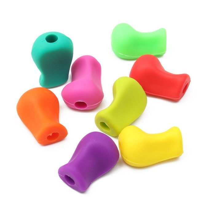 8pc Pencil Grips Occupational Therapy Handwriting Aid Kids Children Student School Stationery Pen Control Right Silicone Writing