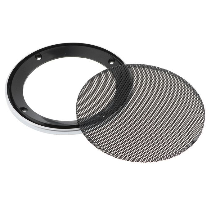 Replacement Car Audio Speaker Cover Decorative Circle Silver 8inch