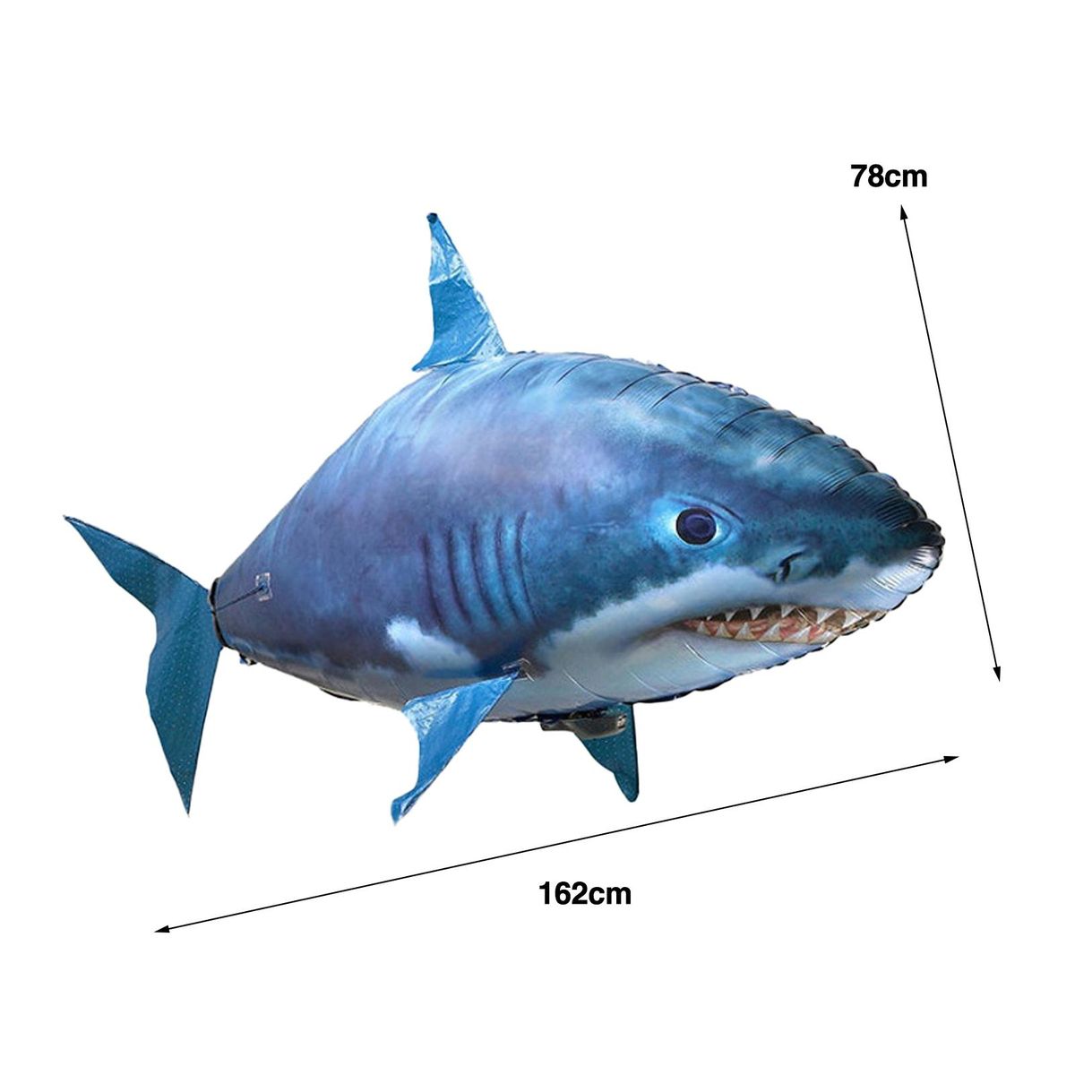 Remote Control Fish Rc Flying Fishshark Toy Simulated Sea for Kids Blue