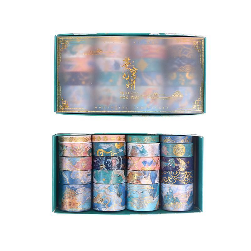20 Rolls Washi Tape Set Ancient Art Decor Masking Tapes