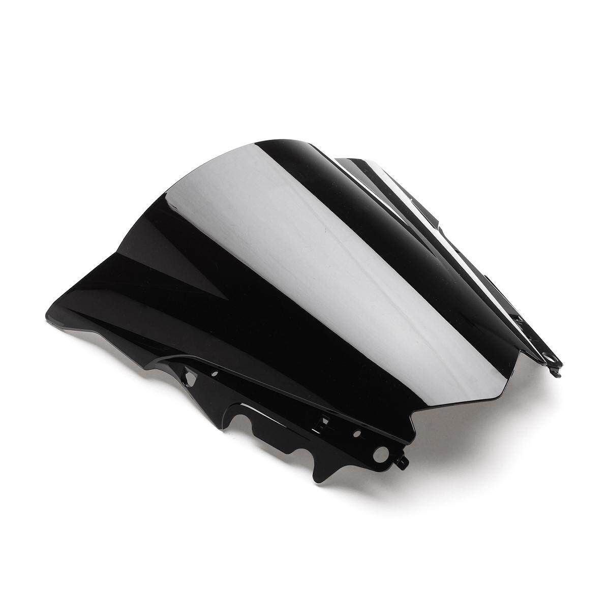 ABS Windshield WindScreen Double Bubble For Yamaha YZF-R25 2014-2016 R3 2015-16 (Black) Transparent Black