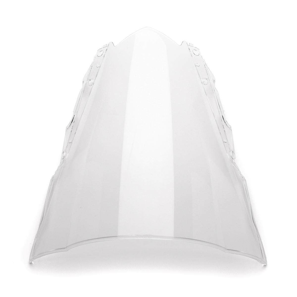 ABS Windshield WindScreen Double Bubble For Yamaha YZF-R25 2014-2016 R3 2015-16 - Clear Transparent White