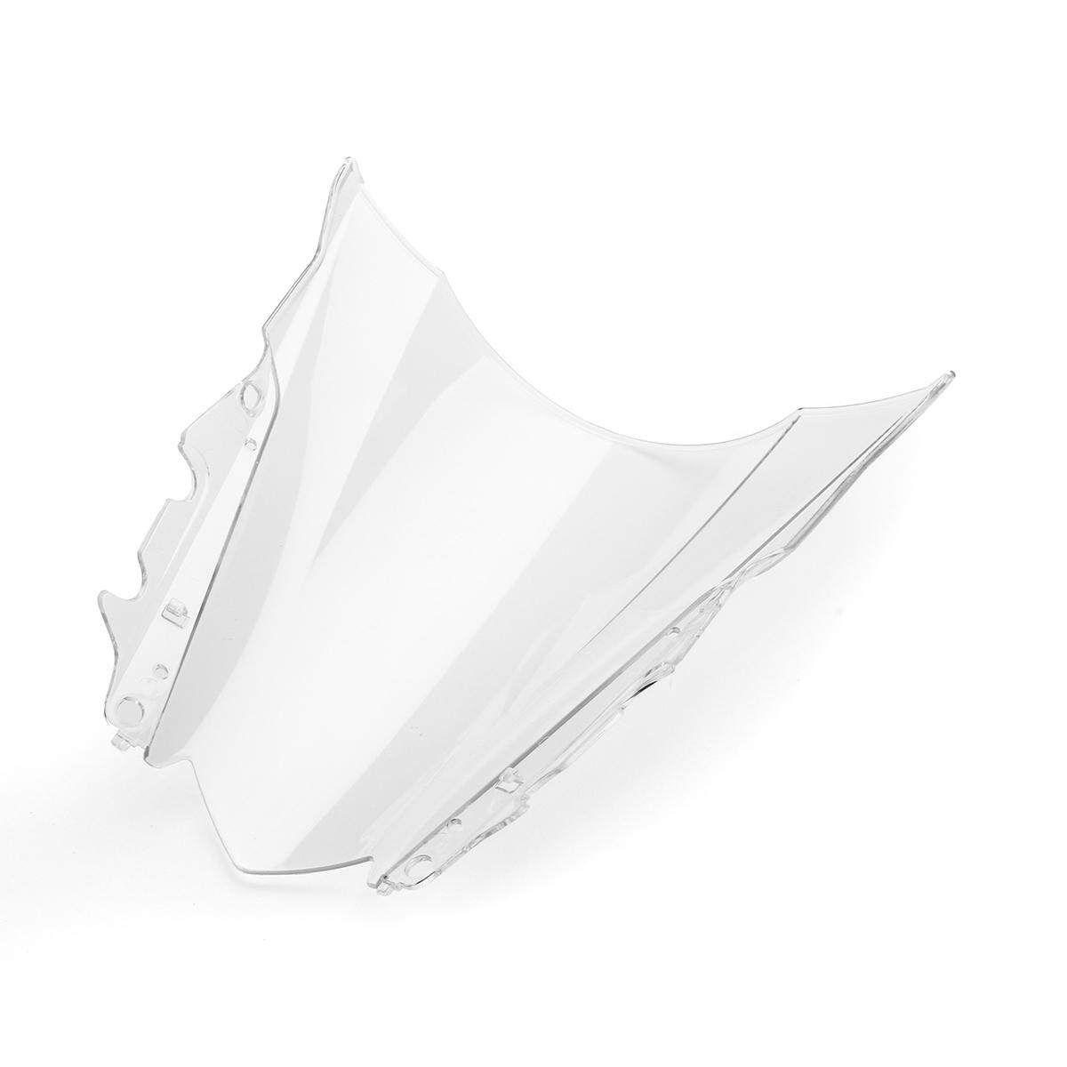 ABS Windshield WindScreen Double Bubble For Yamaha YZF-R25 2014-2016 R3 2015-16 - Clear Transparent White