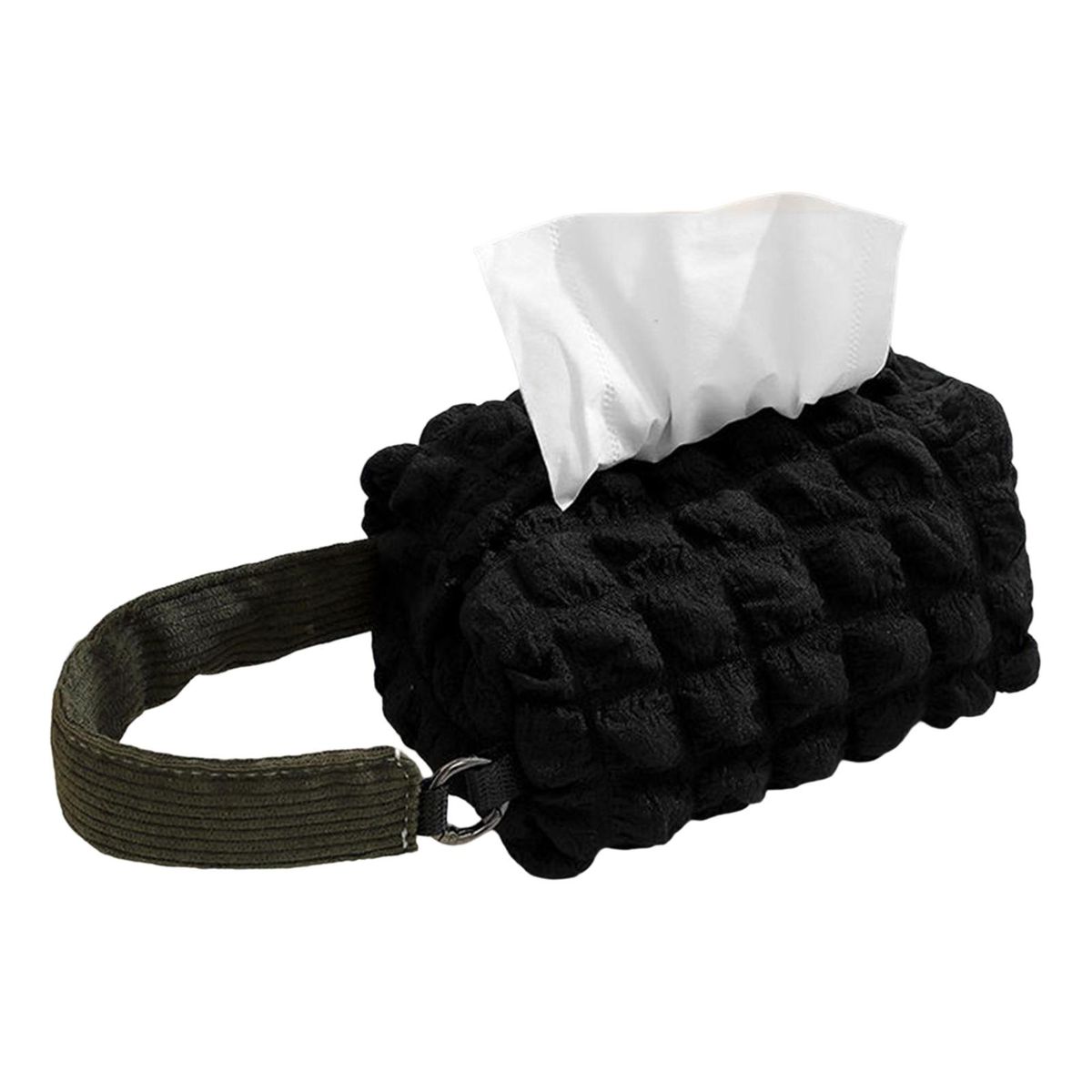 Tissue Holder Auto Back Seat Headrest Napkin Holder Case Black