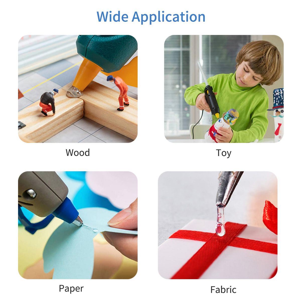 12PCS Hot Melt Glue Stick 11mm Transparent Adhesive Strong Viscosity Rods for Craft DLY Repair Suitable for Mmetal Wood Glass Card Fabric Pastic Ceramics 293mm Length
