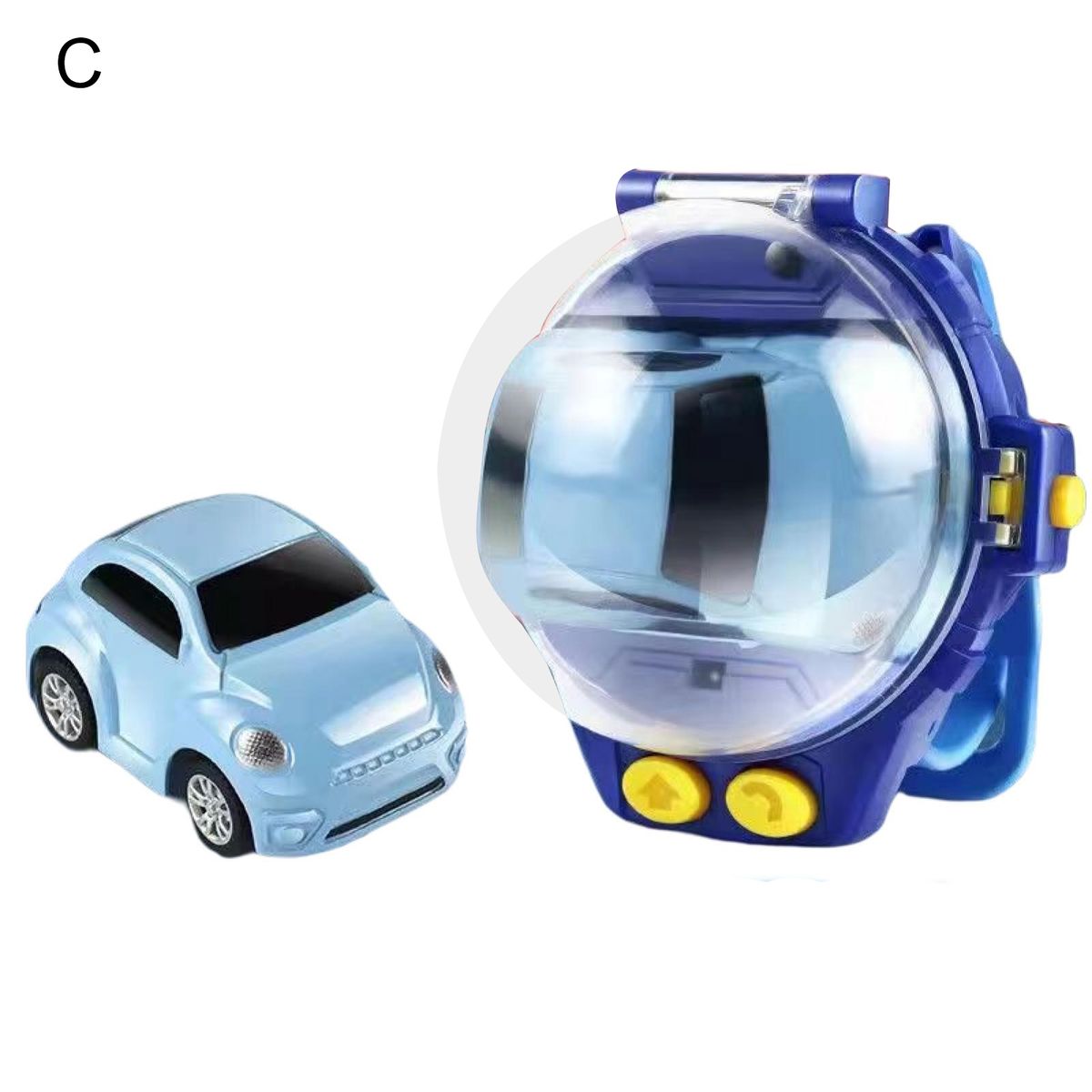 1 Set Mini Car Toy Cartoon Watch Remote Control Racing Car Toy C