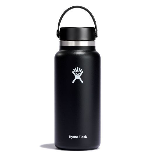 32 Oz Wide Flex Bottle With Flex Cap - Black