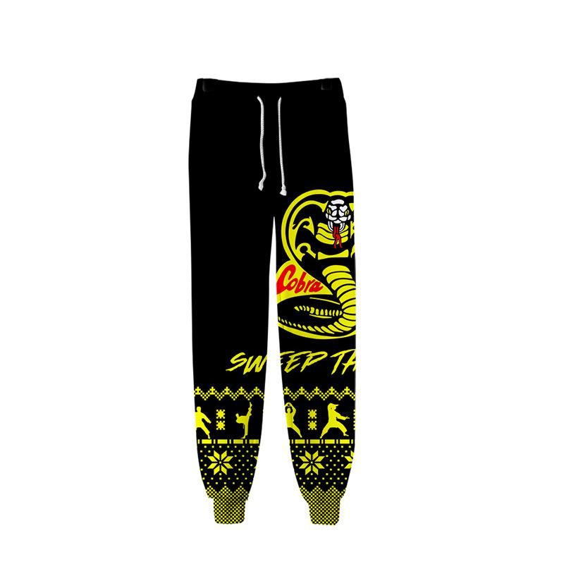 Cobra Kai 3D Printed Karate Pants Boy Boys Student Anime Cosplay Truck Pants Size Men Size Women Pants