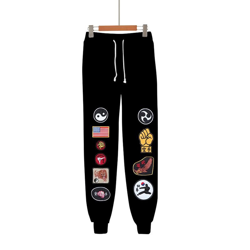 Cobra Kai 3D Printed Karate Pants Boy Boys Student Anime Cosplay Truck Pants Size Men Size Women Pants