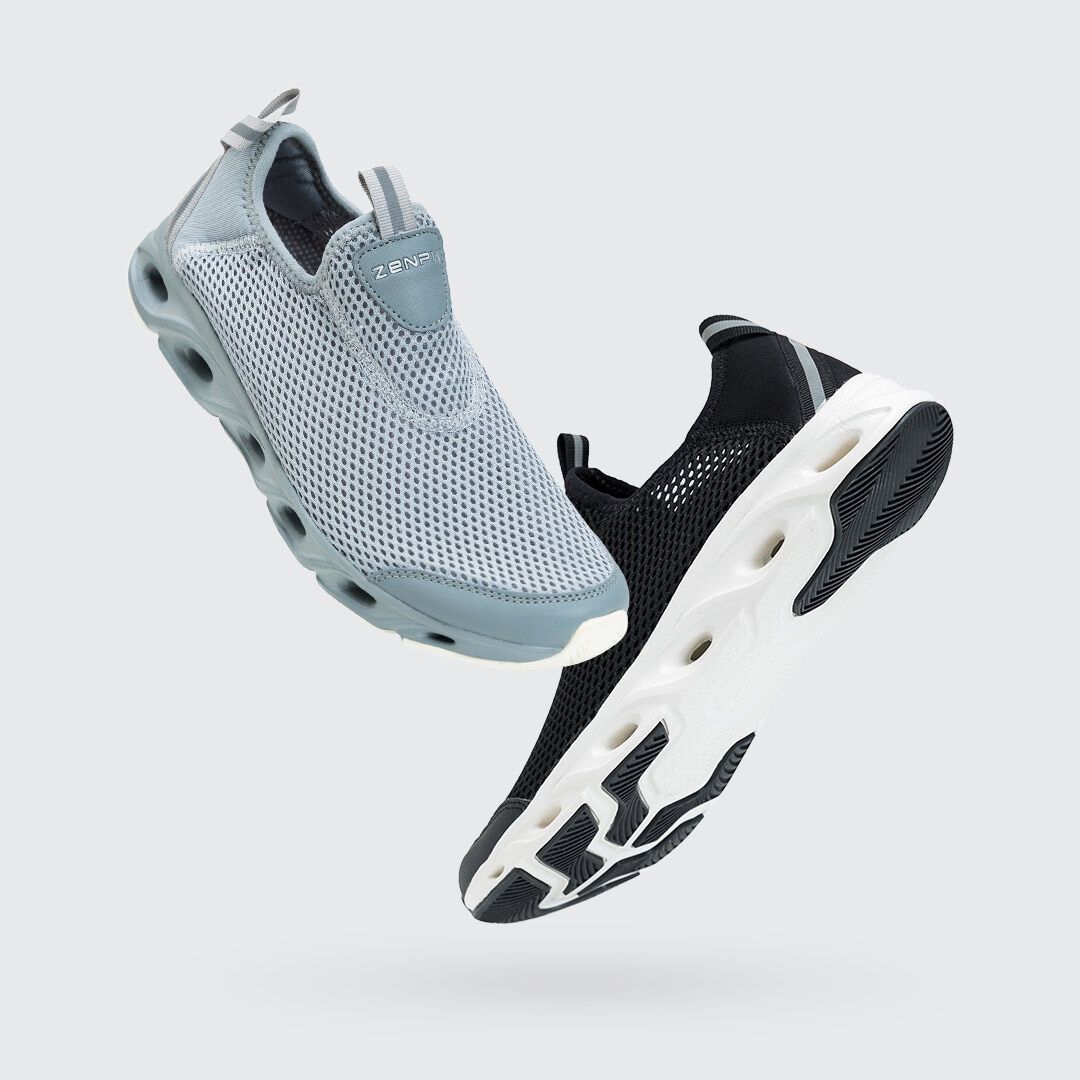 ZENPH Mens Waterproof Sneakers Lightweight Non-slip Breathable River Upstream Shoes Cushioning Elastic Breathable Sports Outdoor Shoes EU:40