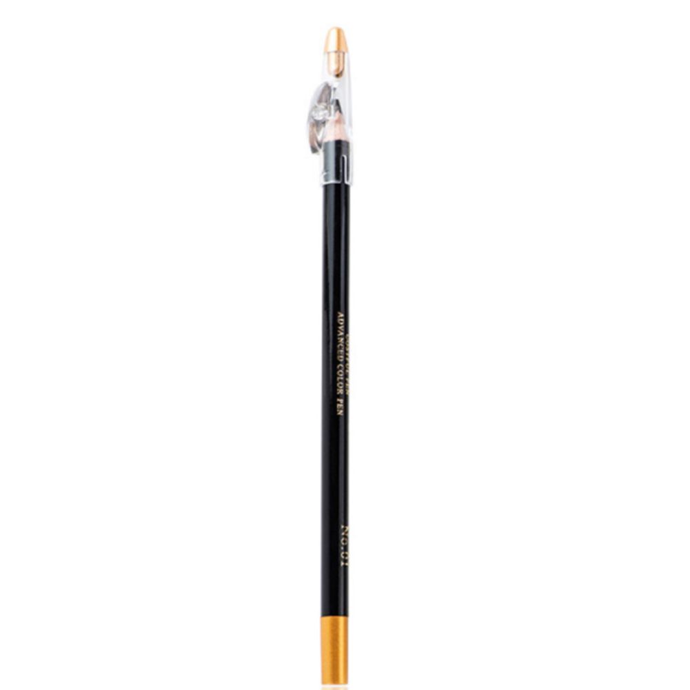 Beard Filling Pen Kit Barber Pencil With Brush Salon Facial Hair Engraving Styling Eyebrow Tool Male Mustache Repair Shape-Black