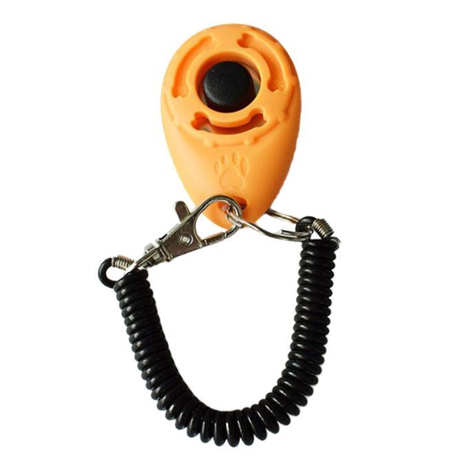 New Dog Products Click Clicker Agility Obedience  Wrist Yellow