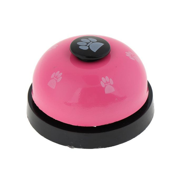 Cute Dog Training Bell Dog Cat Door Bell Tell Bell With Non-Skid Pink