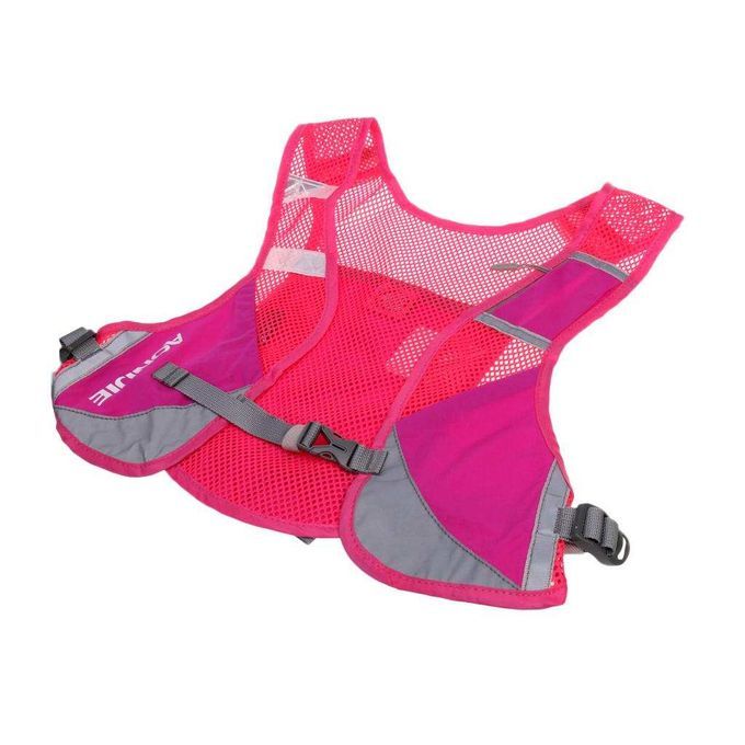 Running Cycling Vest Backpack Sports Camping Hydration Water Rose Red