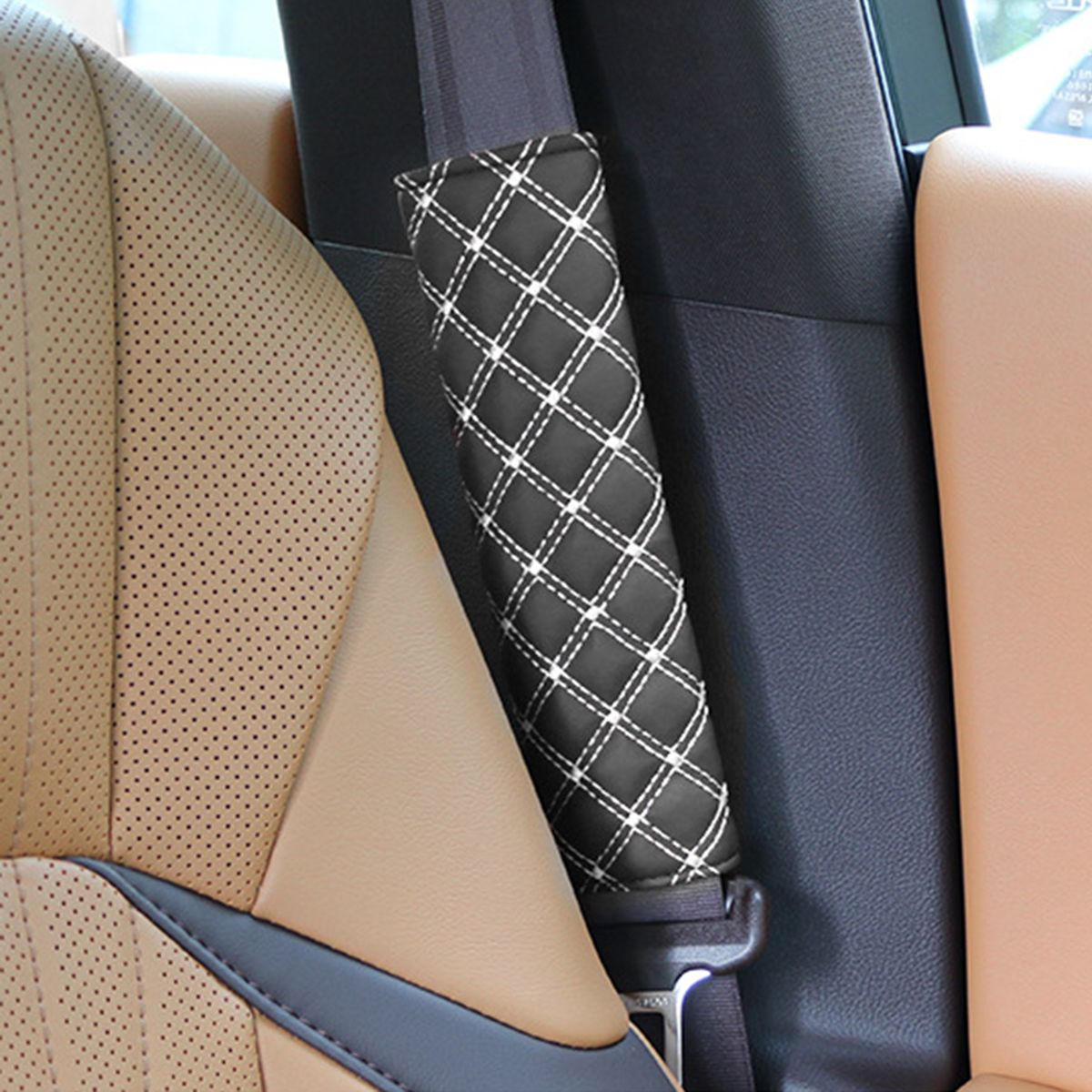 1 Pair Seat Belt Pad Seat Belt Shoulder Cushion White