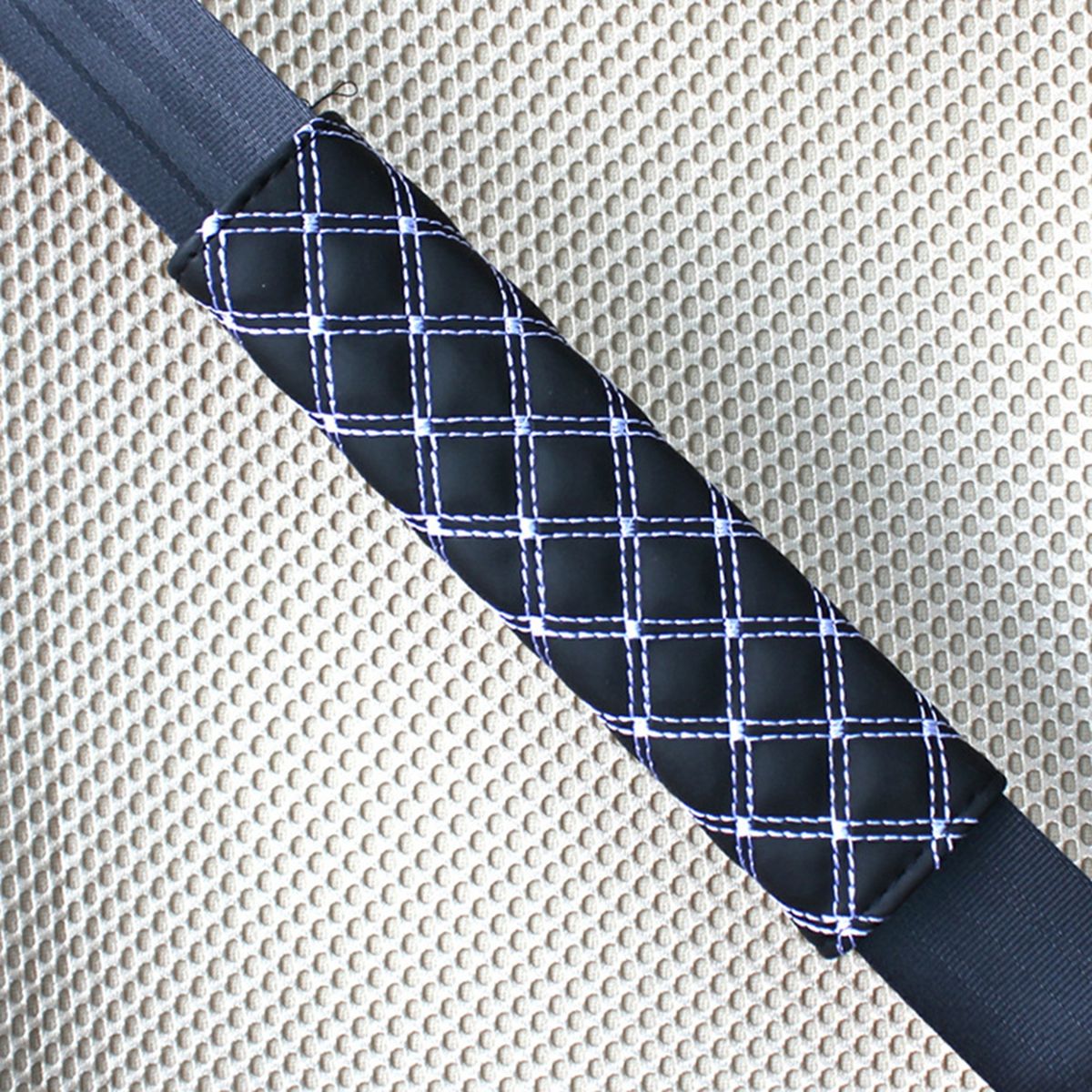 1 Pair Seat Belt Pad Seat Belt Shoulder Cushion White