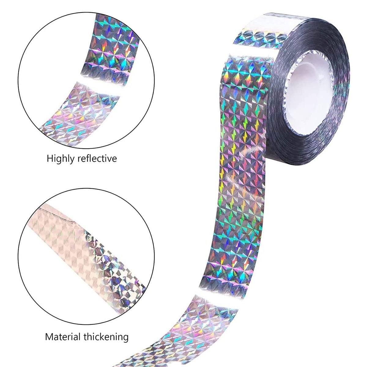 2 Pcs Bird Repellent Bird Tape for Deterrent,90 M x 2.4 cm,